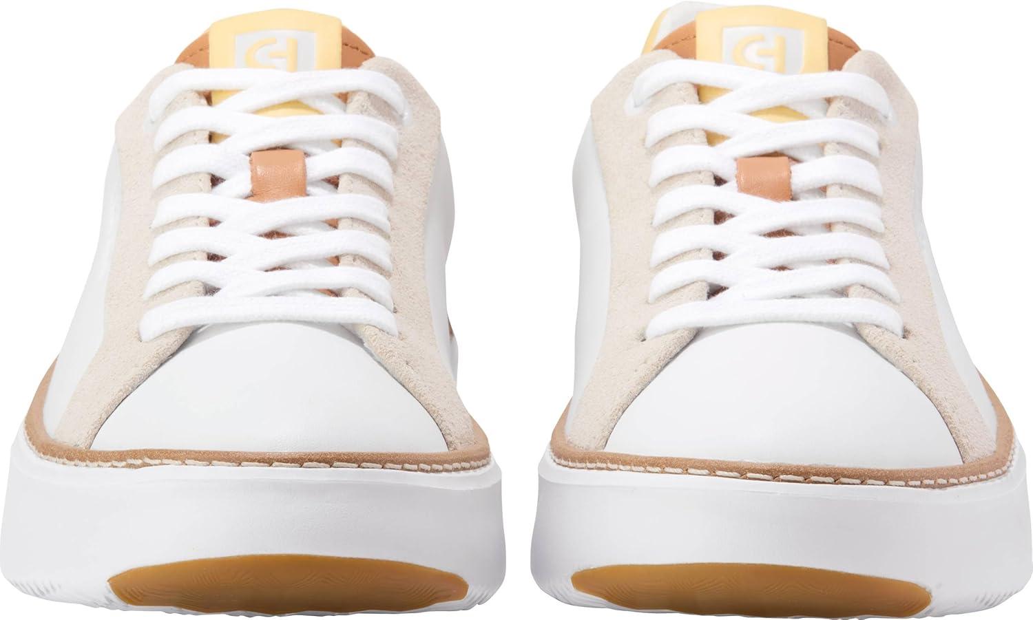 image:imageCole Haan Womens Grandpro Topspin SneakersWhiteBirch SuedeBisquit
