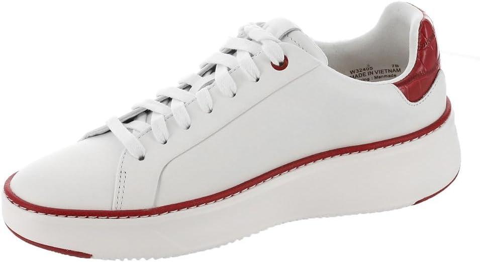 image:imageCole Haan Womens Grandpro Topspin SneakersWhiteRed Croc Print
