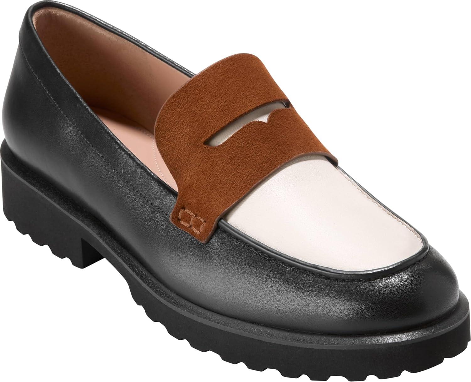 image:imageCole Haan Womens GwendolynBlack LtrIvory LtrCh Tobacco Suede