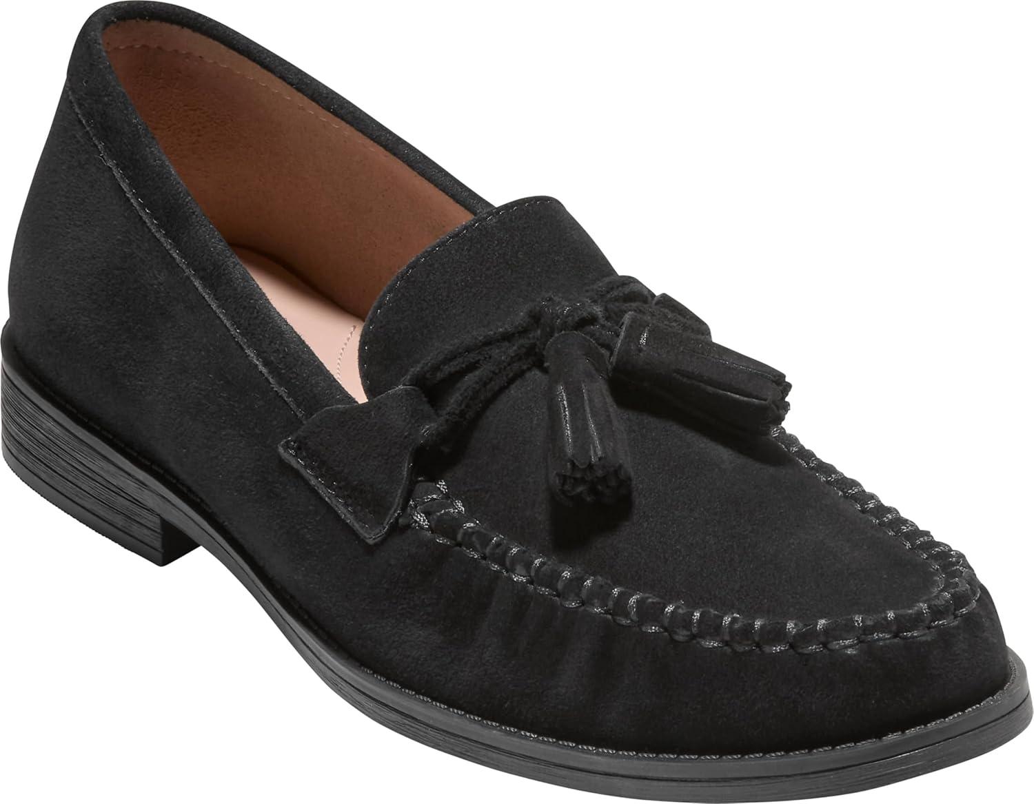 image:imageCole Haan Womens Stassi Soft TasselBlack Suede