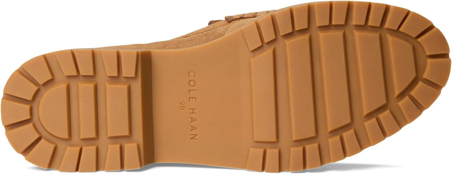 image:imageCole Haan Womens Treena Lug Loafers FlatGolden Honey Corduroy Suede