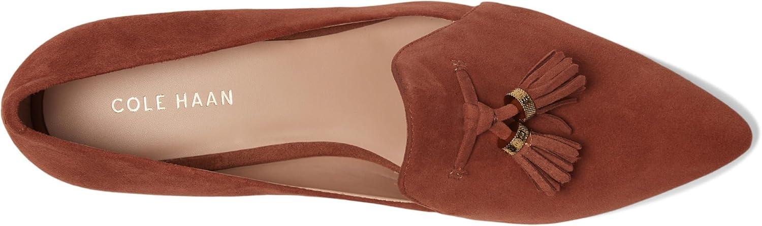 image:imageCole Haan Womens Vaya TasselDark Cuoio Suede
