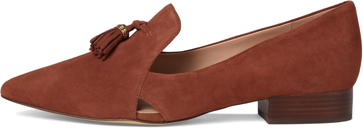image:imageCole Haan Womens Vaya TasselDark Cuoio Suede