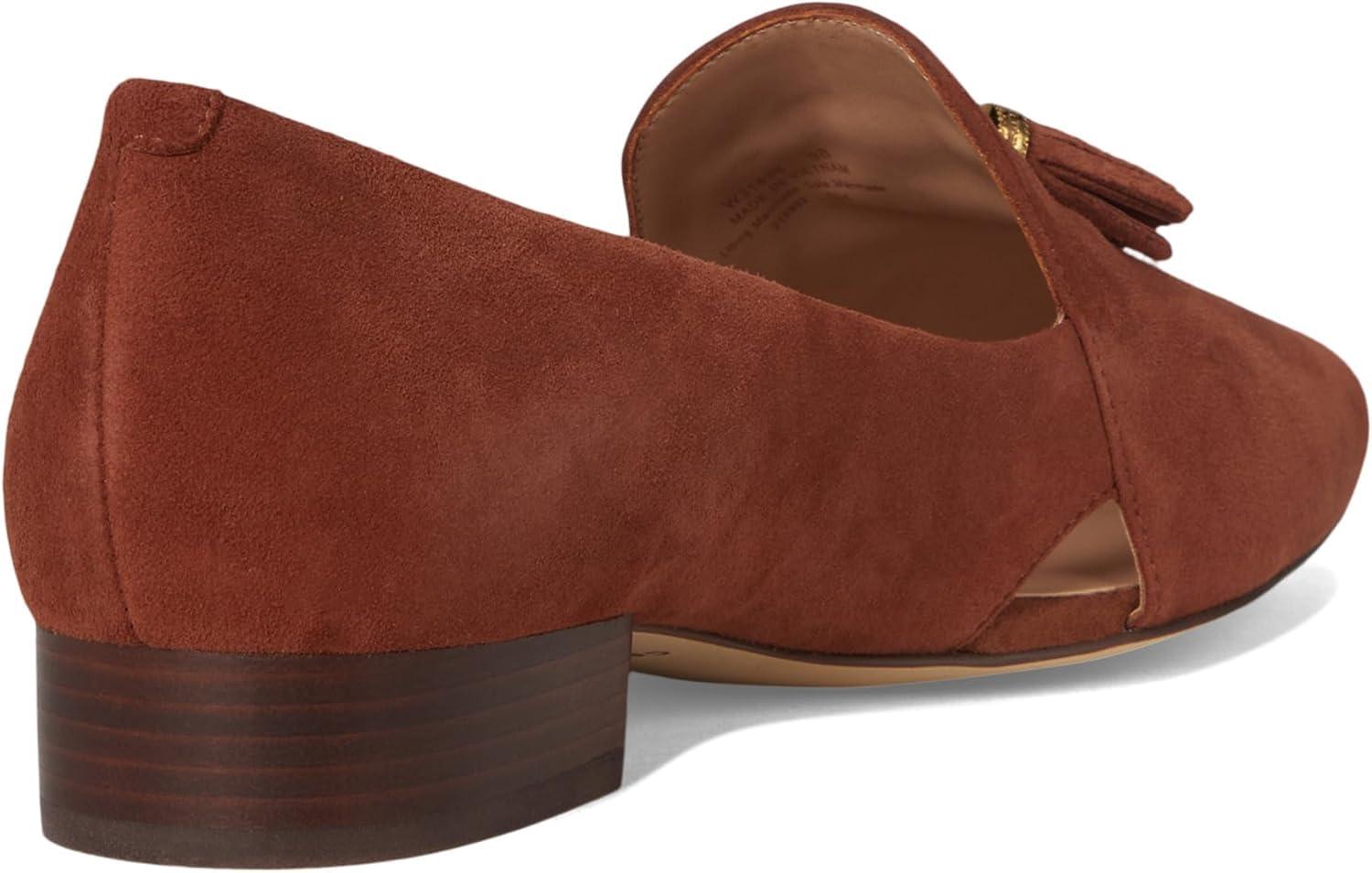 image:imageCole Haan Womens Vaya TasselDark Cuoio Suede