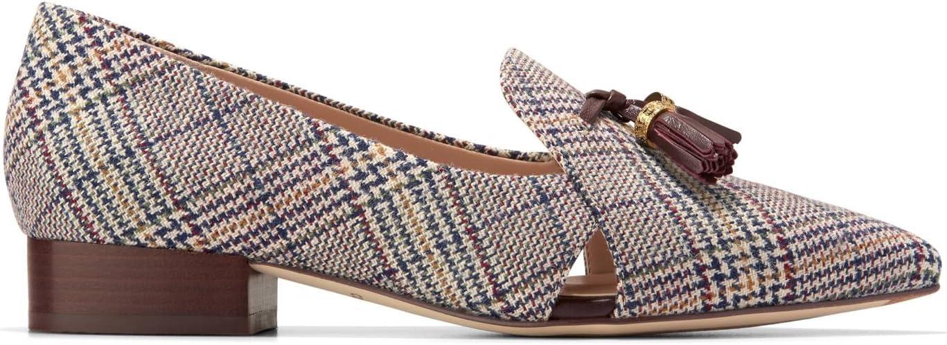image:imageCole Haan Womens Vaya TasselMulti Plaid Textle