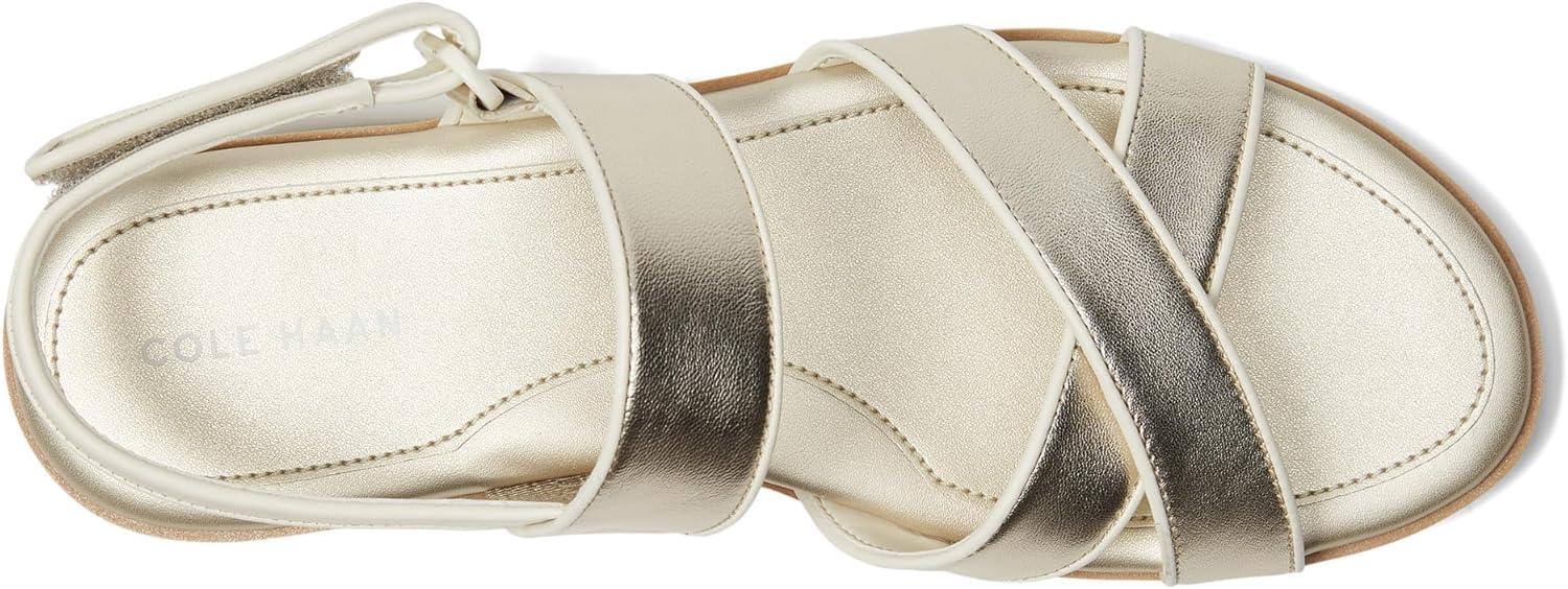 image:imageCole Haan womens Mirabelle Crisscross SandalsSoft Gold TalcaIvory