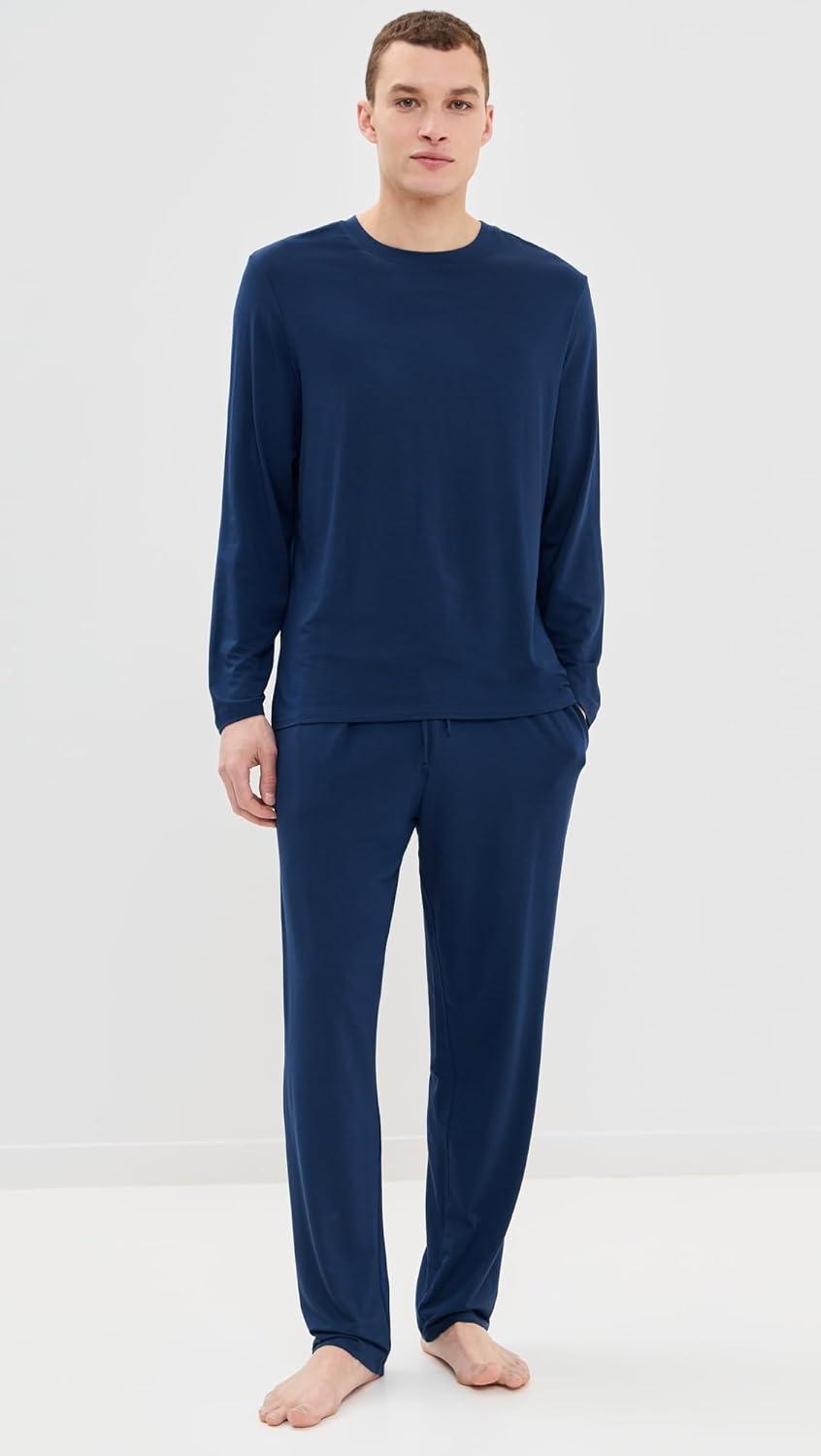 image:imageEberjey Henry Mens Jersey Modal PJ SetNavy