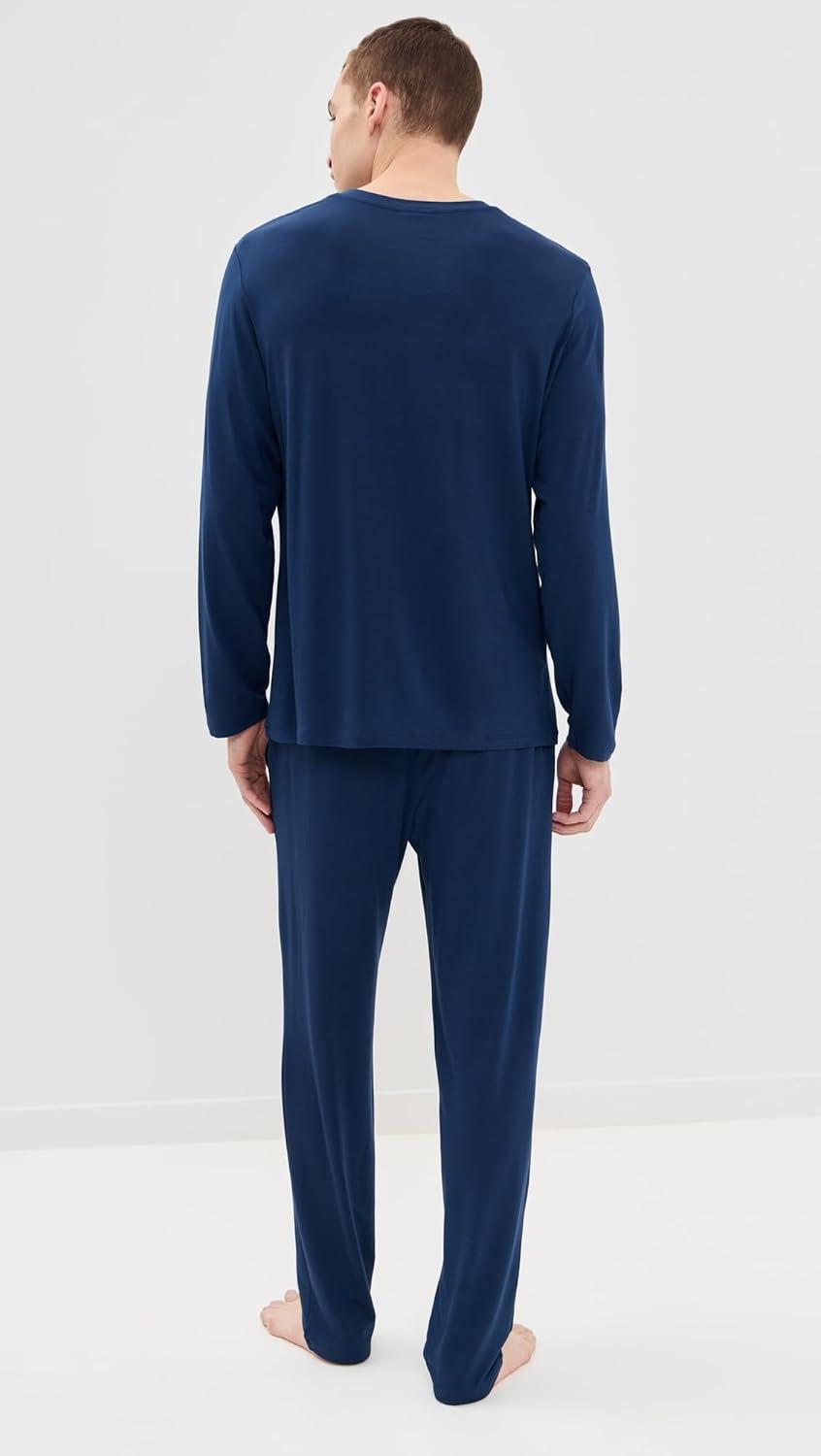 image:imageEberjey Henry Mens Jersey Modal PJ SetNavy