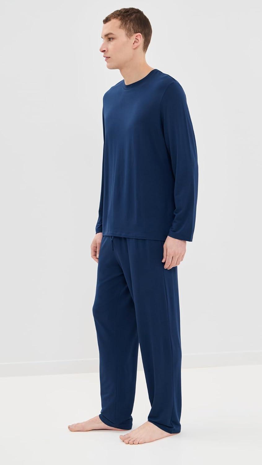 image:imageEberjey Henry Mens Jersey Modal PJ SetNavy