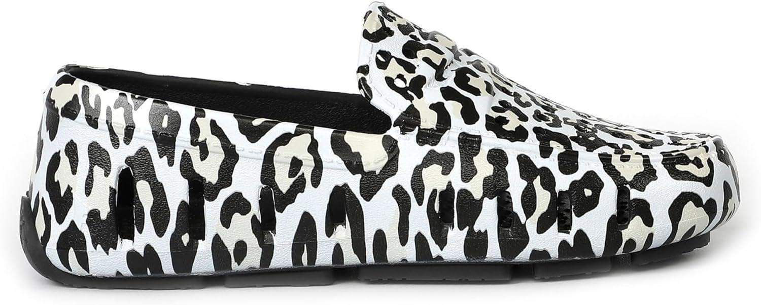 image:imageFloafers Girls Prodigy Driver Animal Print ToddlerLittle KidBig KidSnow LeopardBlack