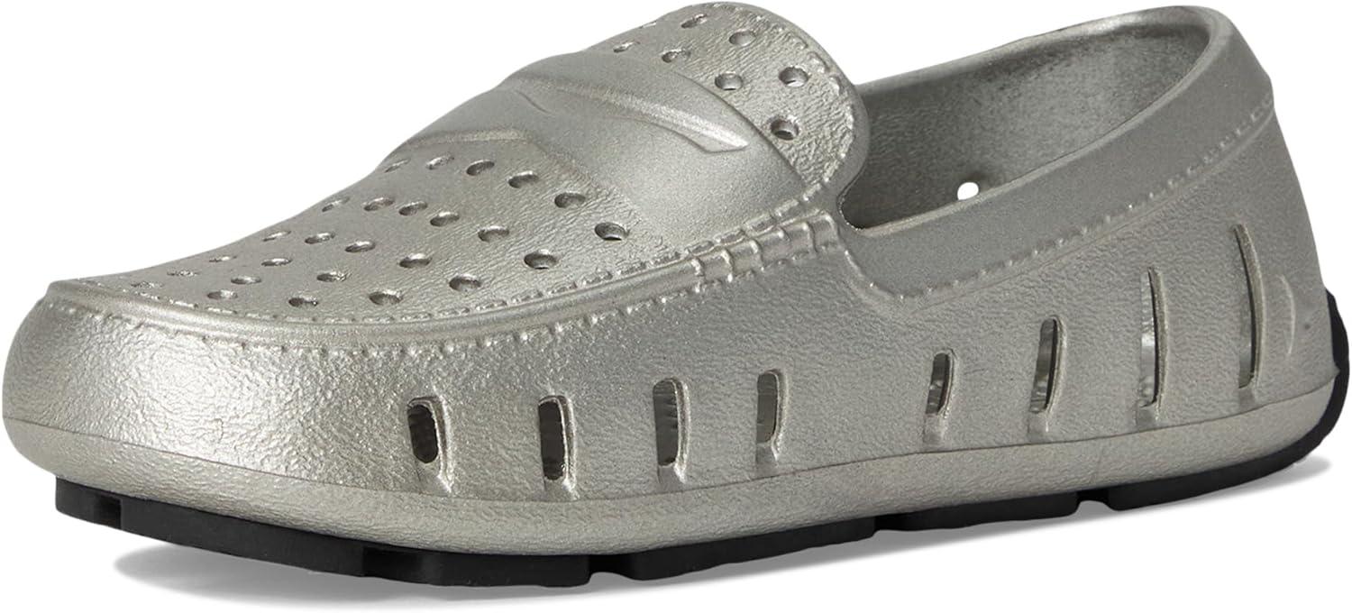 image:imageFloafers Girls Prodigy Driver Metallic ToddlerLittle KidBig KidPewterBlack