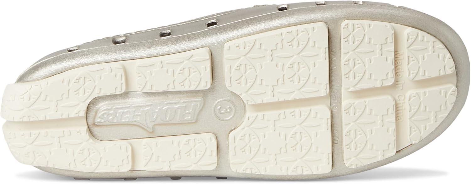 image:imageFloafers Girls Prodigy Driver Metallic ToddlerLittle KidBig KidWhite GoldCream