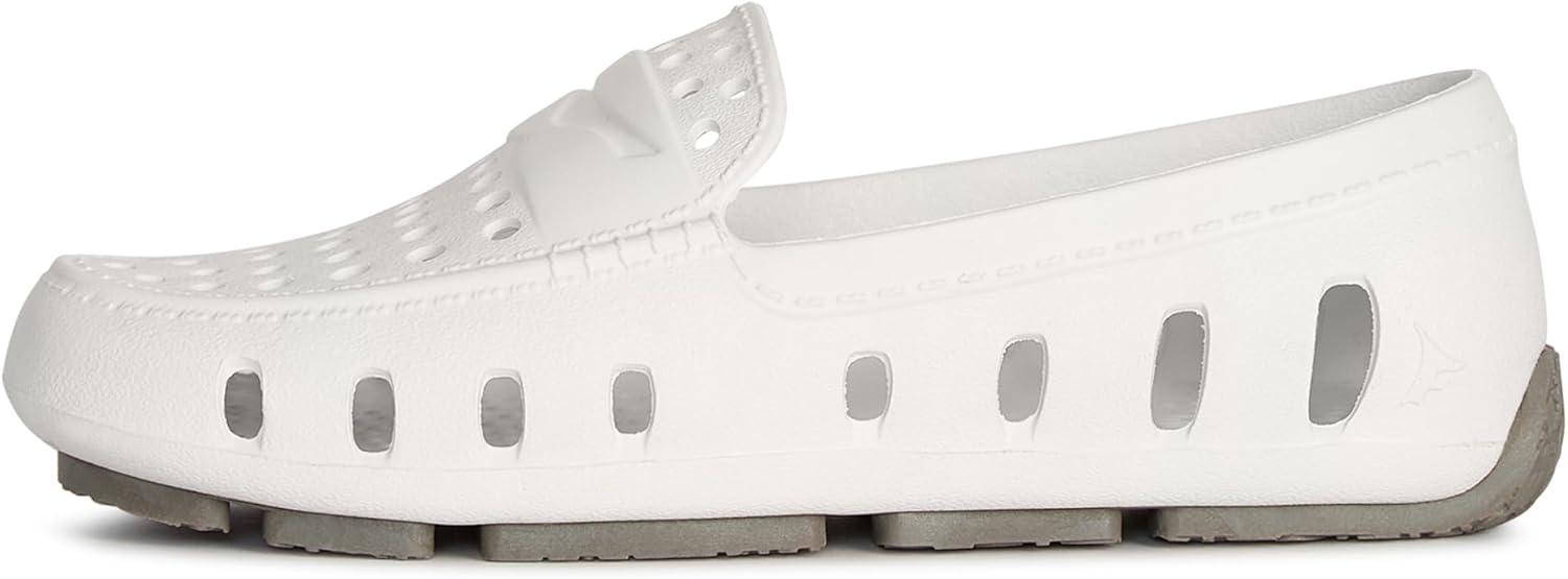 image:imageFloafers Girls Prodigy Driver ToddlerLittle KidBig KidBright WhiteHarbor Mist Gray