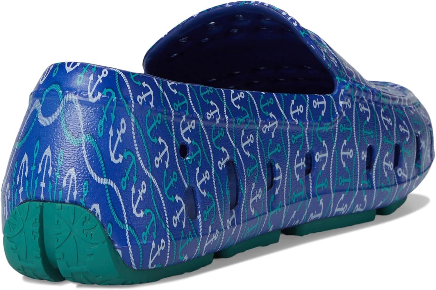 image:imageFloafers UnisexChild Prodigy Driver Print ToddlerLittle KidBig KidBlue Nautical AnchorTeal