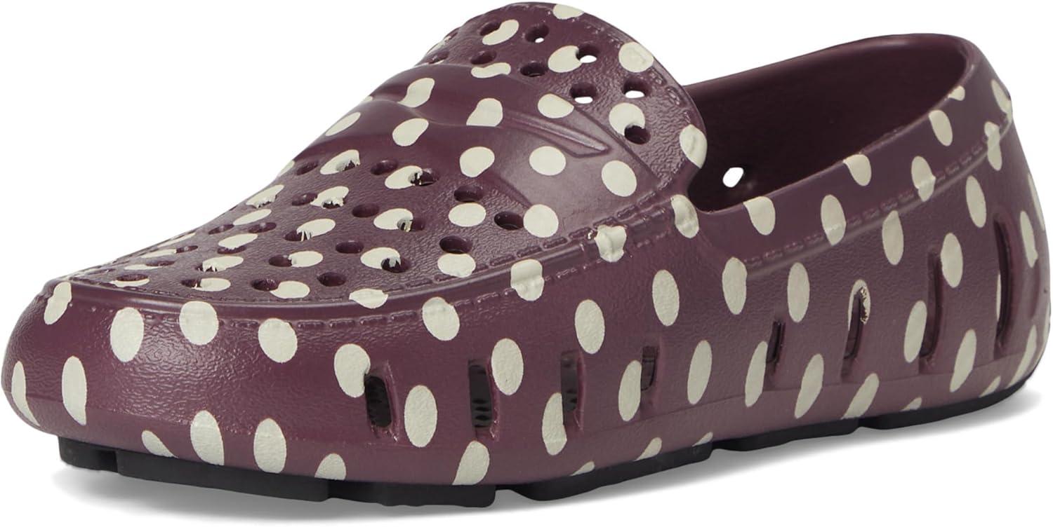 image:imageFloafers UnisexChild Prodigy Driver Print ToddlerLittle KidBig KidBurgundy DotsBlack