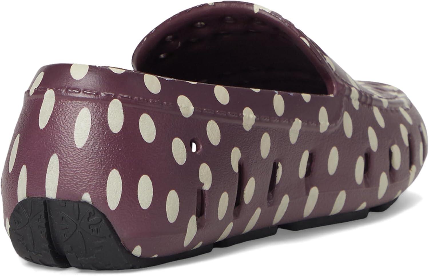 image:imageFloafers UnisexChild Prodigy Driver Print ToddlerLittle KidBig KidBurgundy DotsBlack