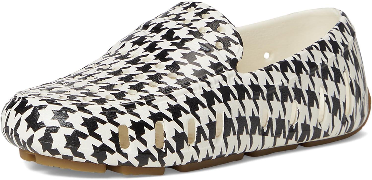 image:imageFloafers UnisexChild Prodigy Driver Print ToddlerLittle KidBig KidCream Black Houndstooth