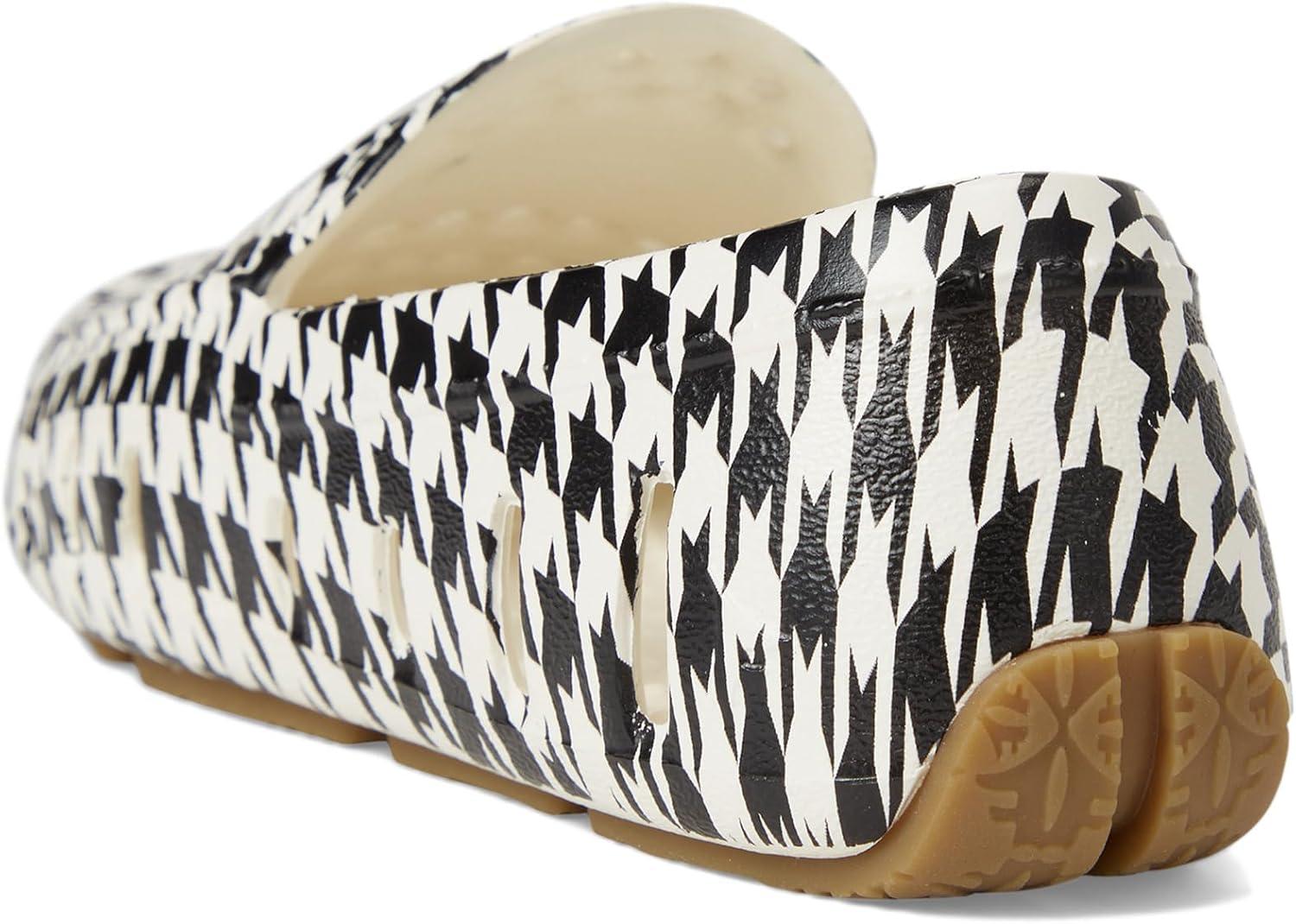 image:imageFloafers UnisexChild Prodigy Driver Print ToddlerLittle KidBig KidCream Black Houndstooth
