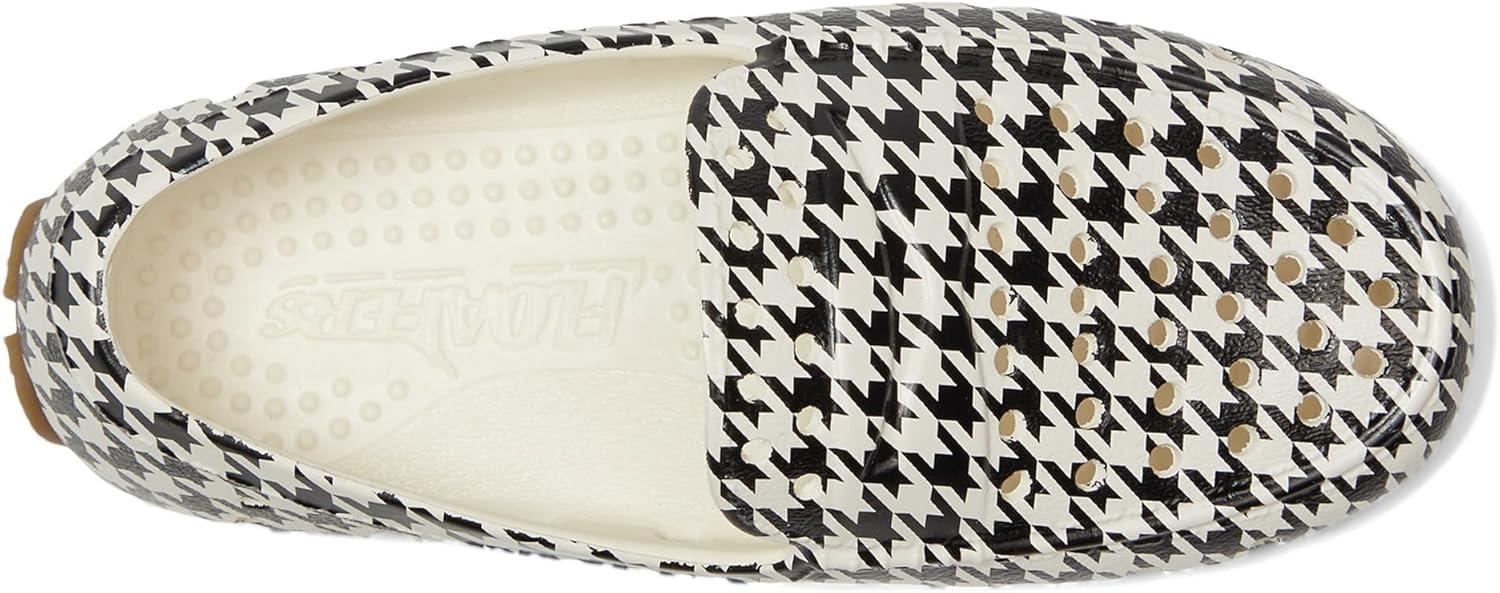image:imageFloafers UnisexChild Prodigy Driver Print ToddlerLittle KidBig KidCream Black Houndstooth