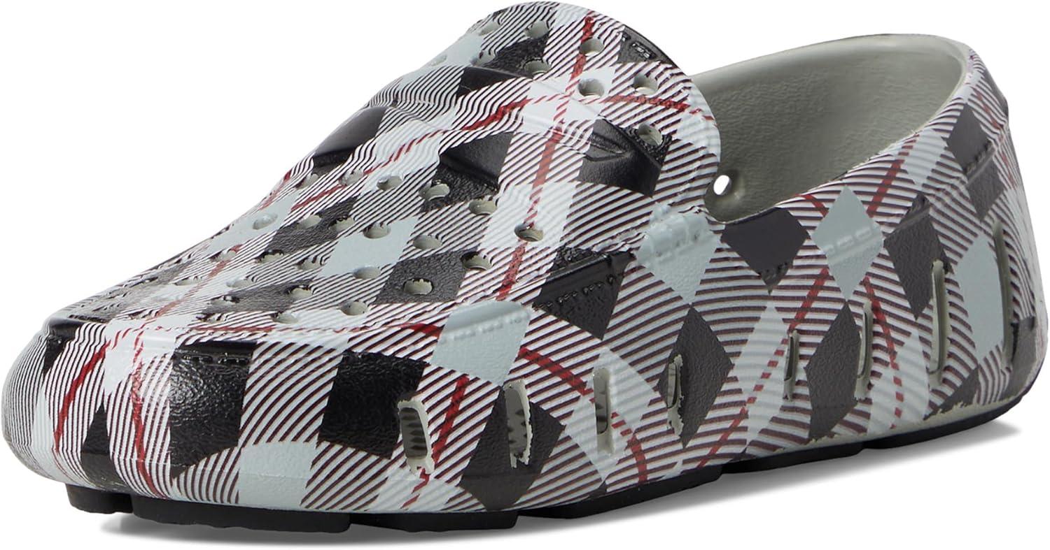image:imageFloafers UnisexChild Prodigy Driver Print ToddlerLittle KidBig KidGrey Multi PlaidBlack