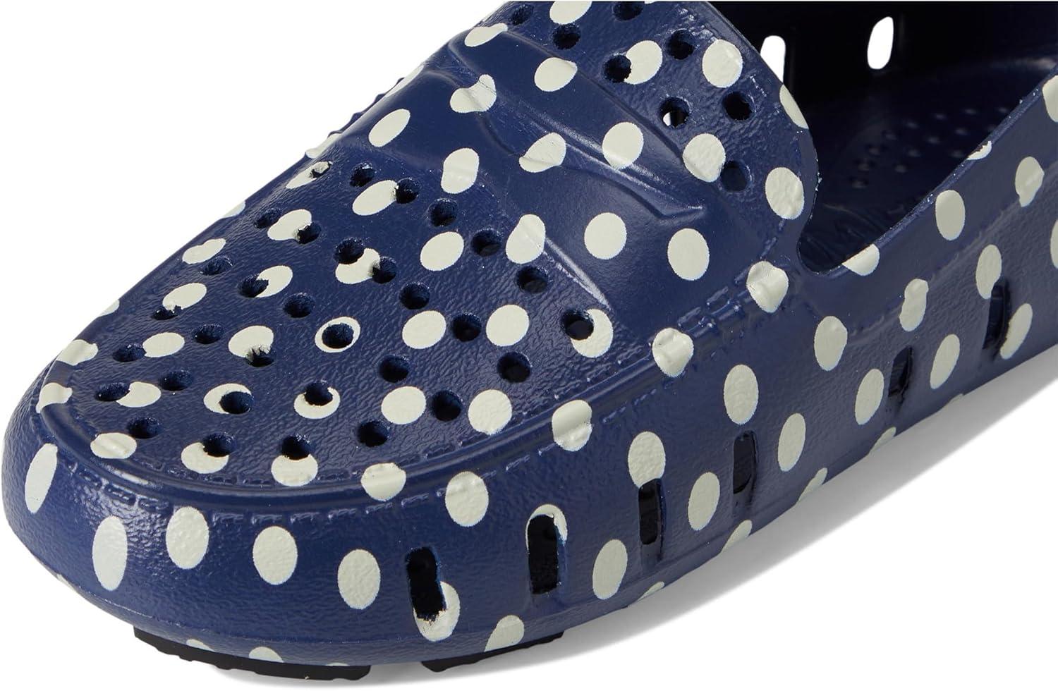image:imageFloafers UnisexChild Prodigy Driver Print ToddlerLittle KidBig KidNavy DotsBlack