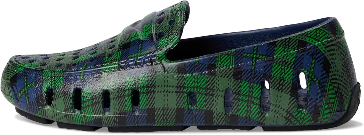 image:imageFloafers UnisexChild Prodigy Driver Print ToddlerLittle KidBig KidNavy Multi PlaidBlack