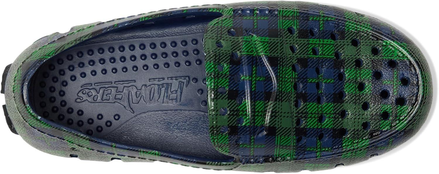 image:imageFloafers UnisexChild Prodigy Driver Print ToddlerLittle KidBig KidNavy Multi PlaidBlack