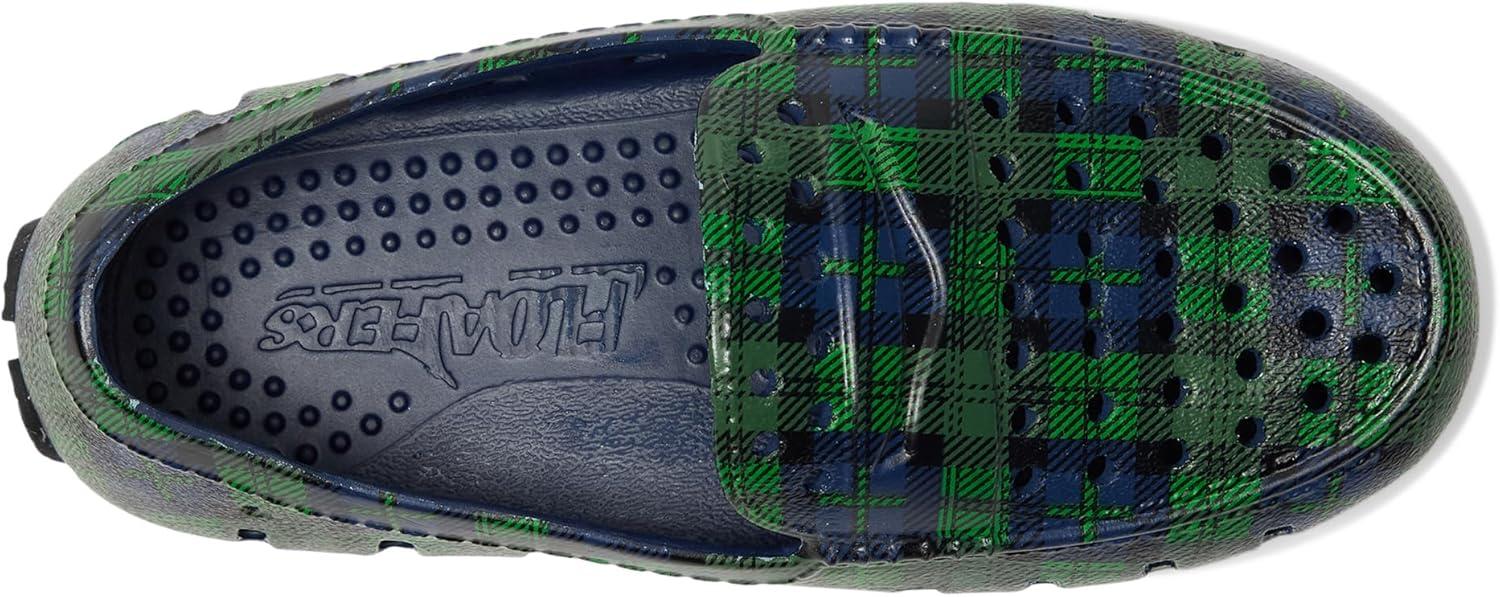 image:imageFloafers UnisexChild Prodigy Driver Print ToddlerLittle KidBig KidNavy Multi PlaidBlack