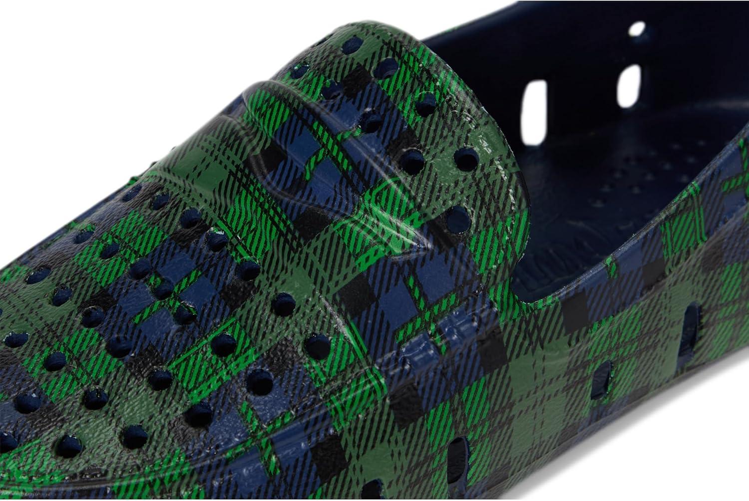 image:imageFloafers UnisexChild Prodigy Driver Print ToddlerLittle KidBig KidNavy Multi PlaidBlack