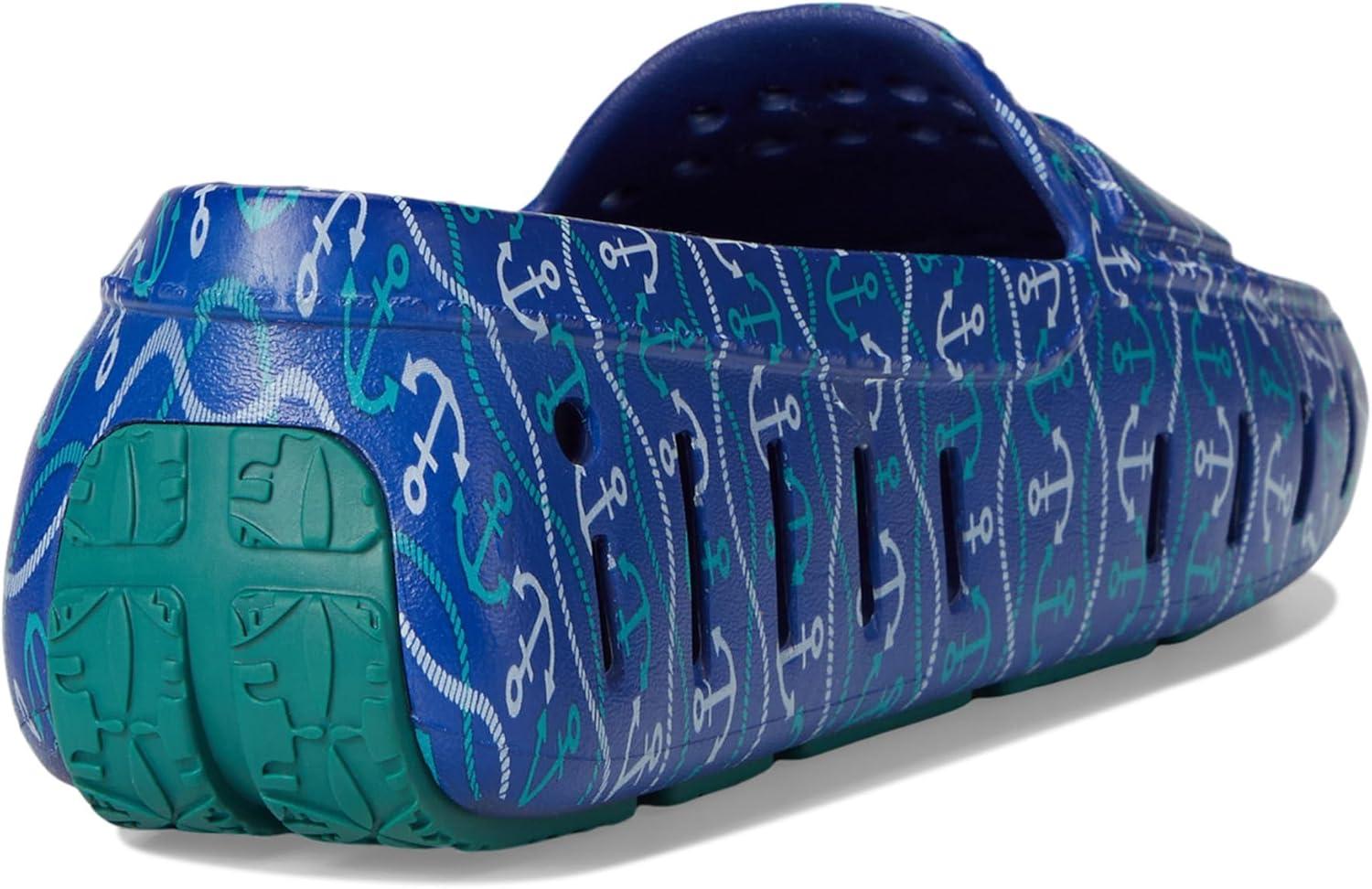 image:imageFloafers Womens Posh Driver PrintBlue Nautical AnchorTeal