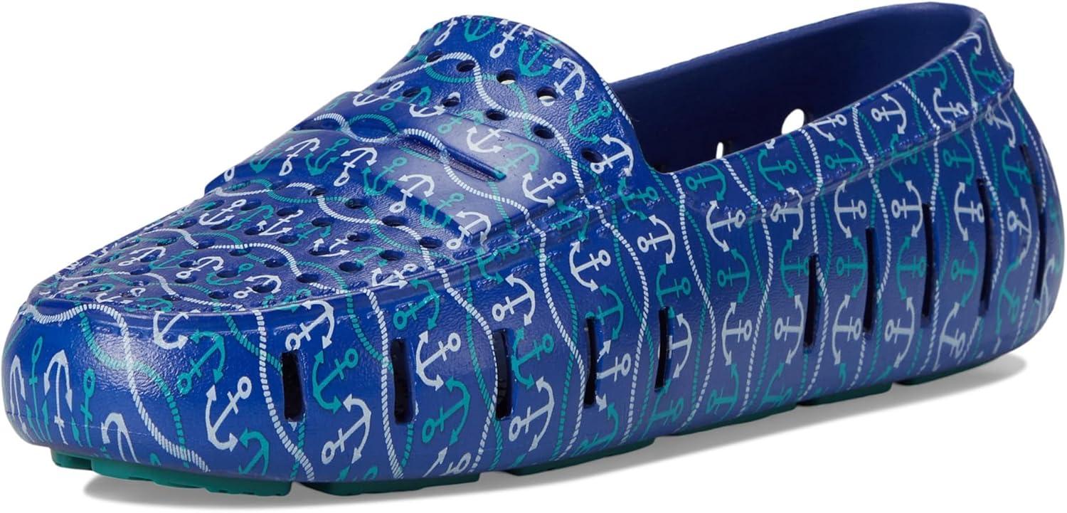 image:imageFloafers Womens Posh Driver PrintBlue Nautical AnchorTeal