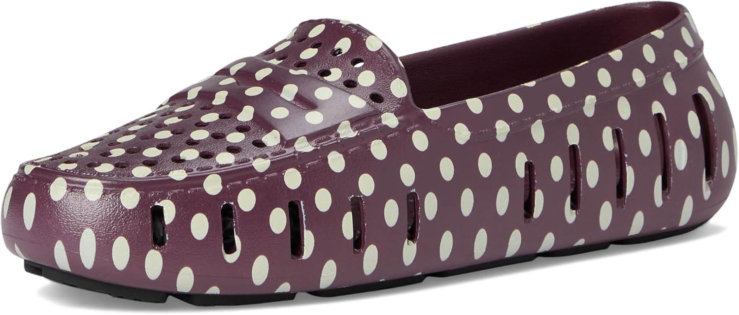 image:imageFloafers Womens Posh Driver PrintBurgundy DotsBlack