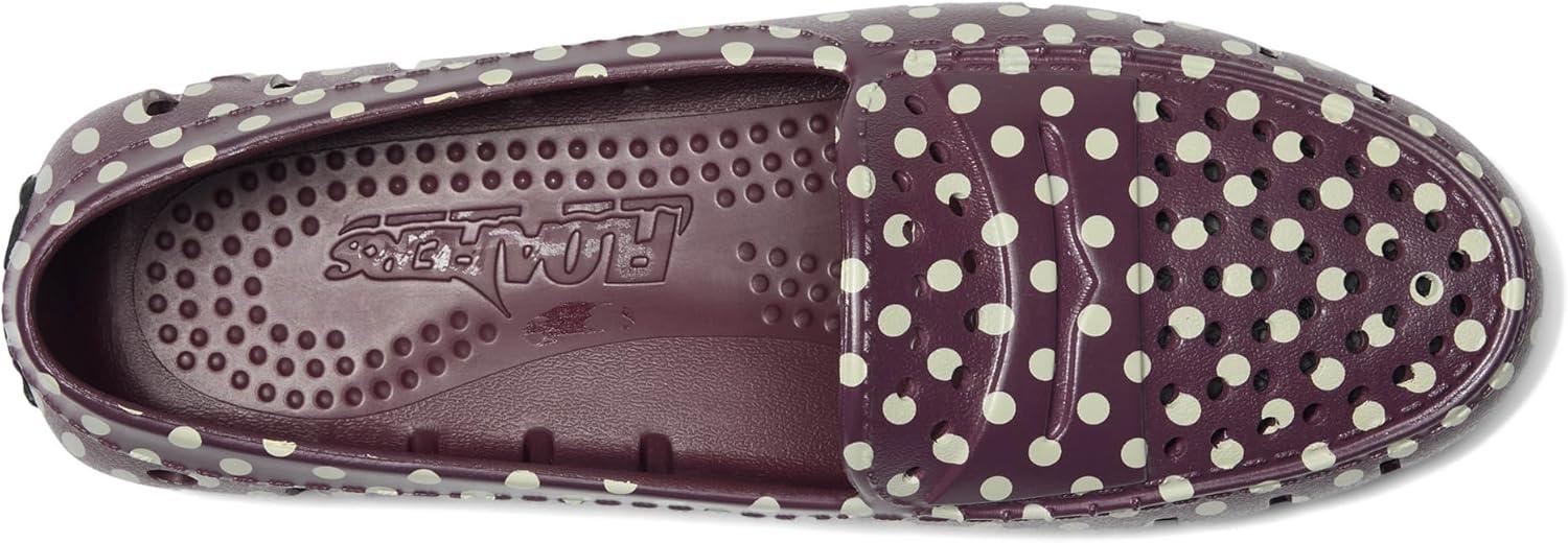 image:imageFloafers Womens Posh Driver PrintBurgundy DotsBlack