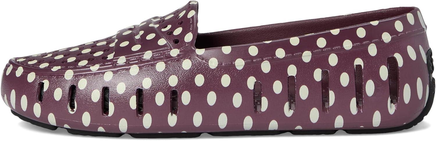 image:imageFloafers Womens Posh Driver PrintBurgundy DotsBlack