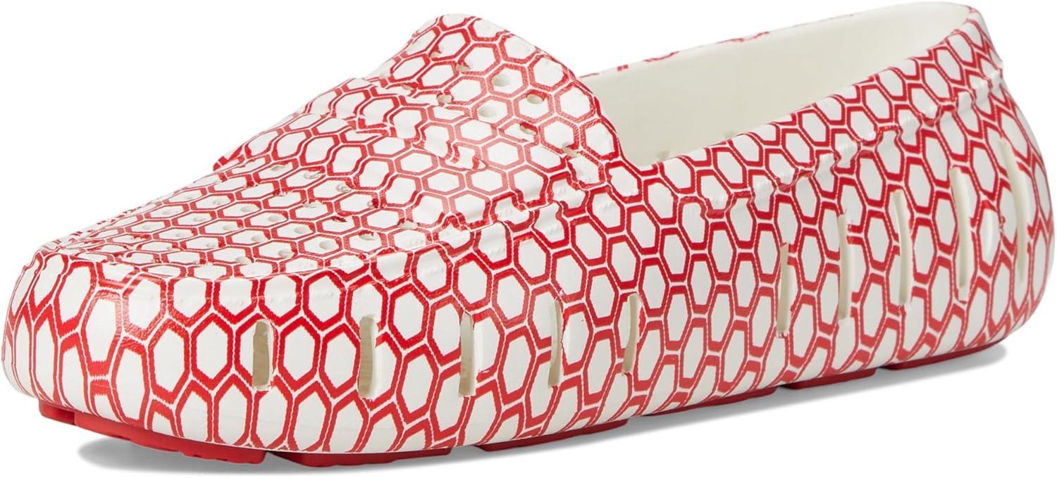 image:imageFloafers Womens Posh Driver PrintWhite HexRed
