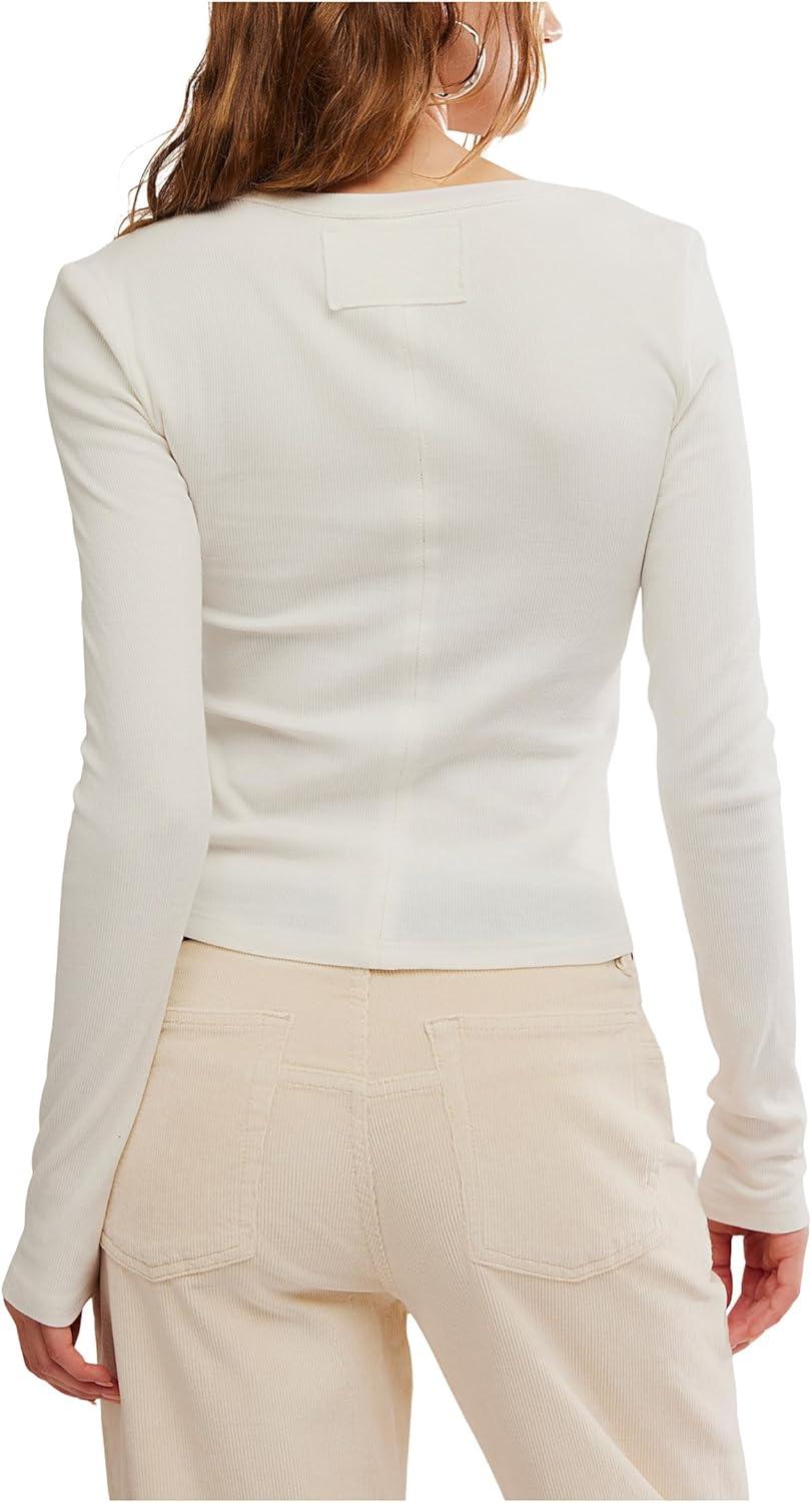 image:imageFree People Womens Neria Long SleeveClean Ivory
