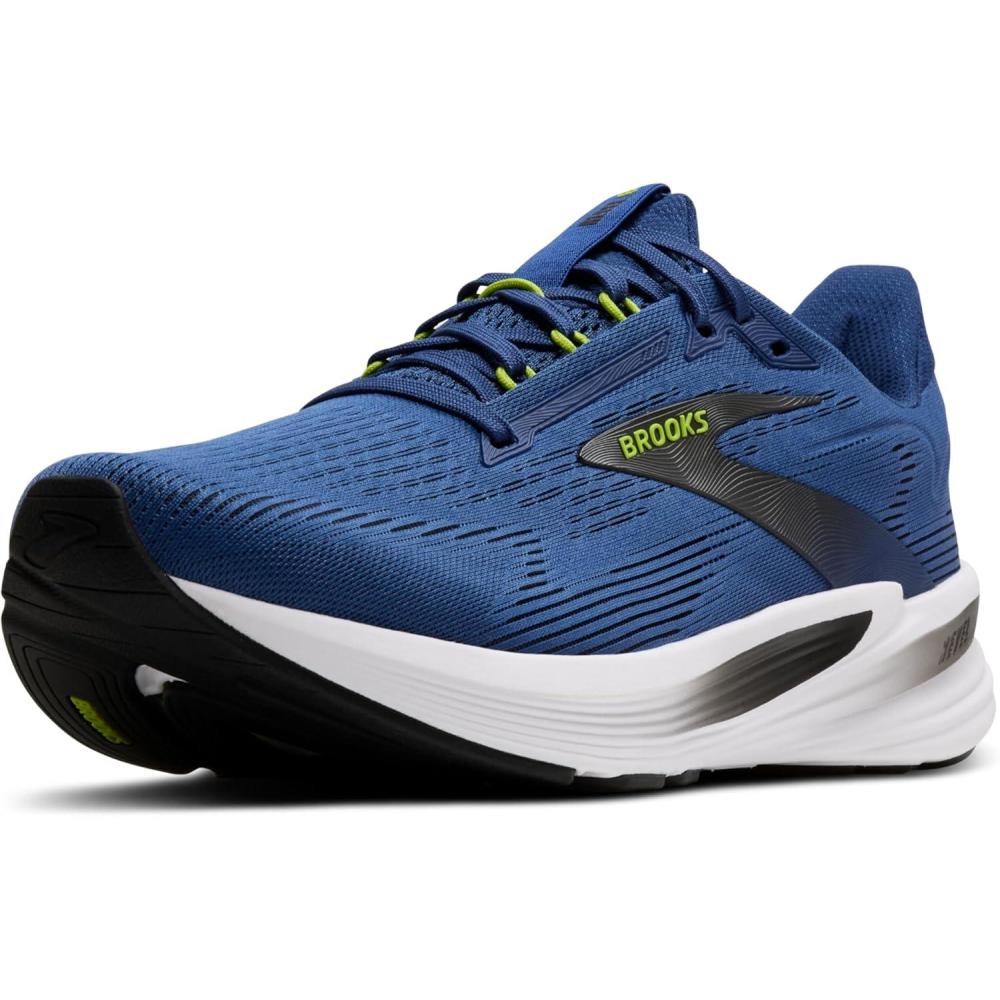 image:imageBrooks Mens Revel 8 Neutral Running amp Walking ShoeNavy PeonyBlackAcid Lime