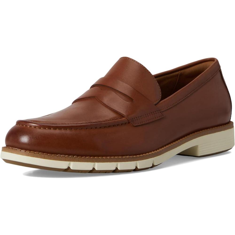 image:imageCole Haan Mens Flexgrand Penny LoafersBritish TanIvory