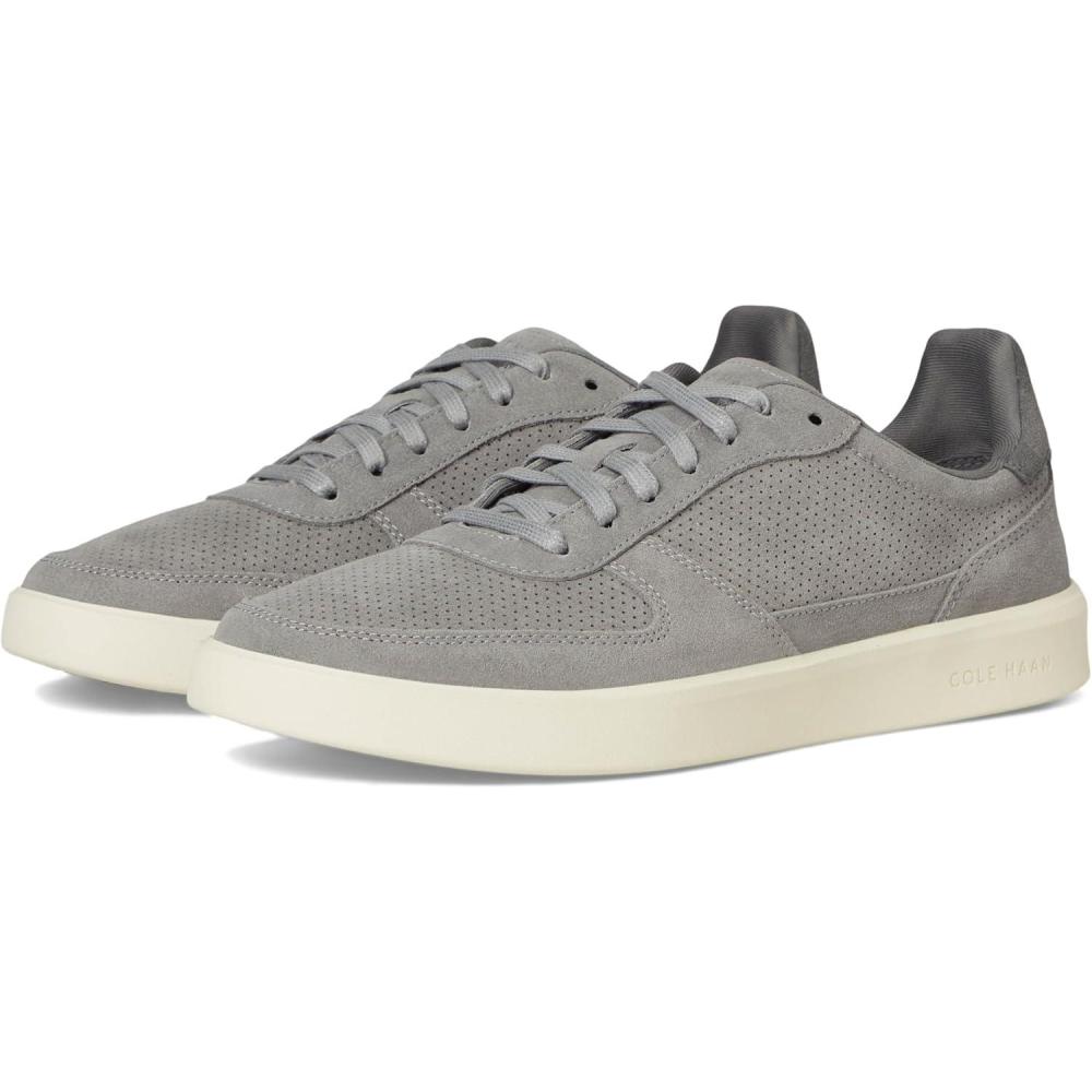 image:imageCole Haan Mens Grand Crosscourt Daily Court SneakersSea Stone SuedeLava SmokeIvory
