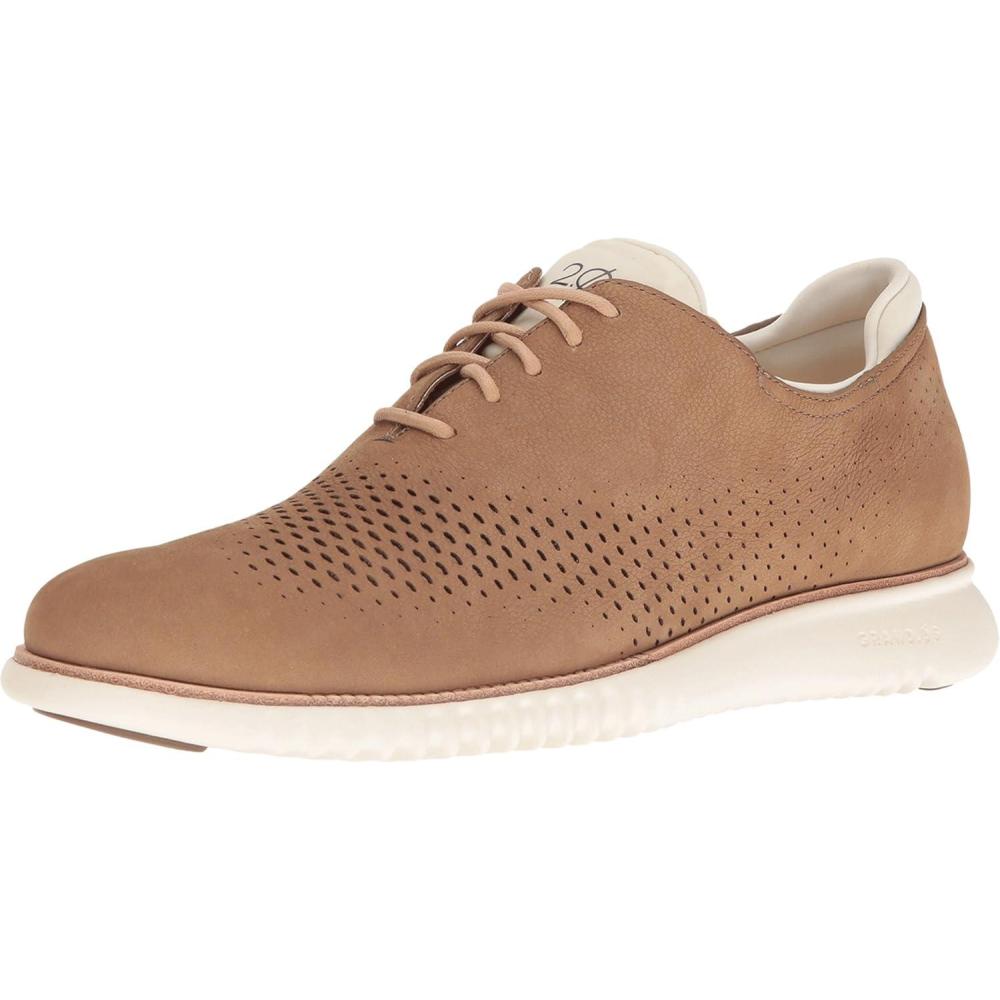 image:imageCole Haan Mens Zerogrand Wing OxfordBeige Nubuck Ivory