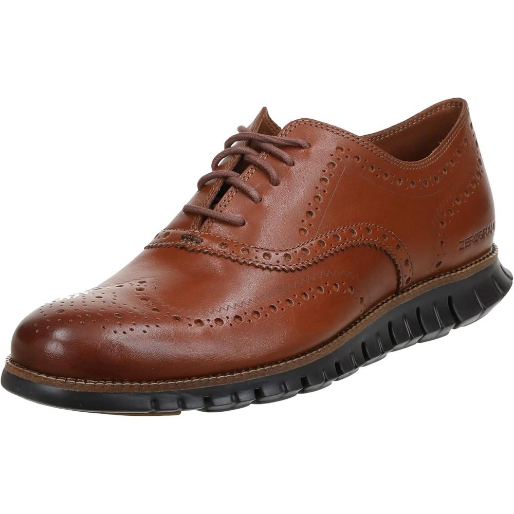 image:imageCole Haan Mens Zerogrand Wing OxfordBritish Tan LeatherJava