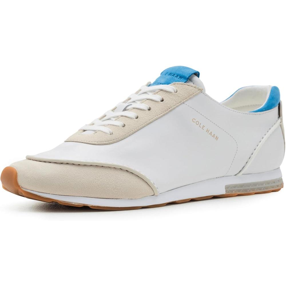 image:imageCole Haan Womens Grandpro Lp Runner EnergyweaveWhite LthrSilver BirchAzure Blue Sde