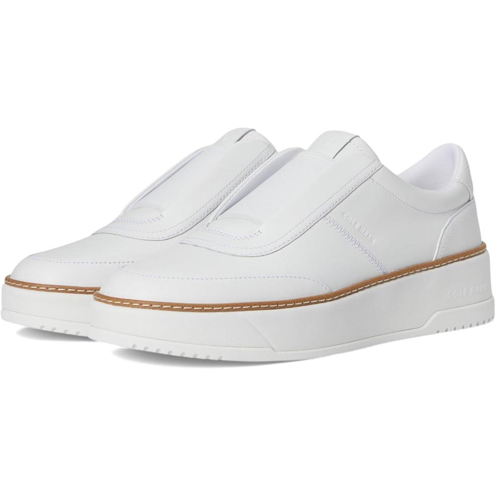 image:imageCole Haan Womens Grandpro Maxfield Slipon SneakersWhiteWhite Lizard PrintWhite