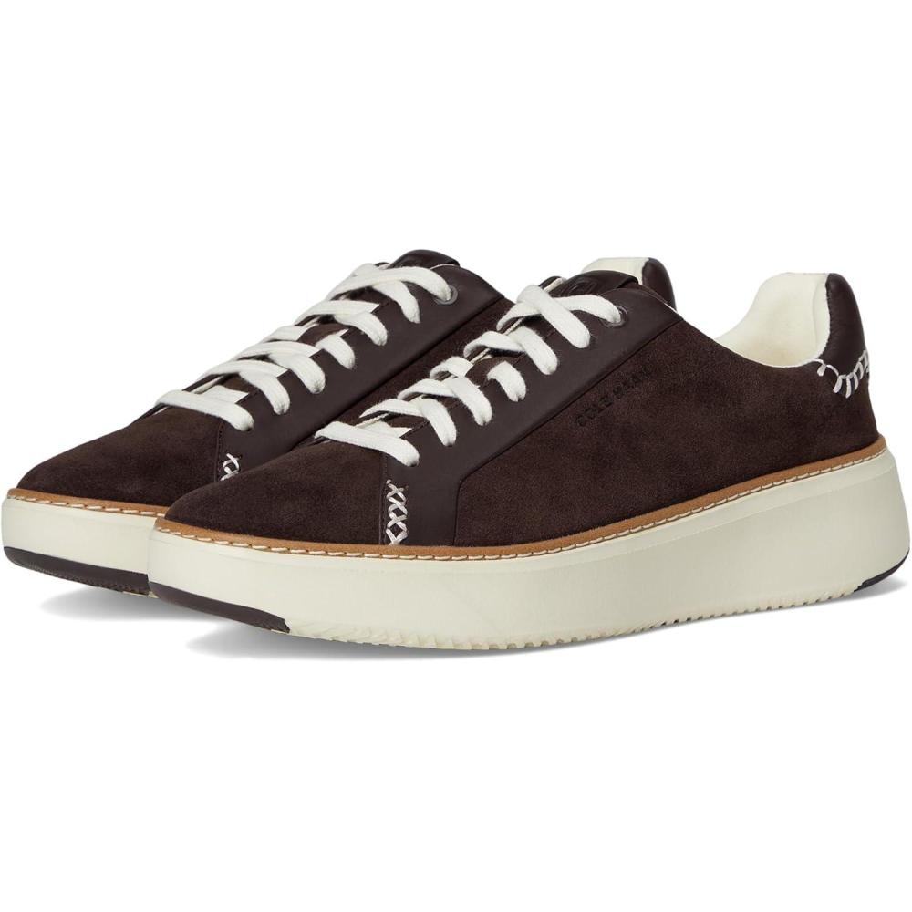 image:imageCole Haan Womens Grandpro Topspin SneakersDark Chocolate SuedeDark Chocolate Leather