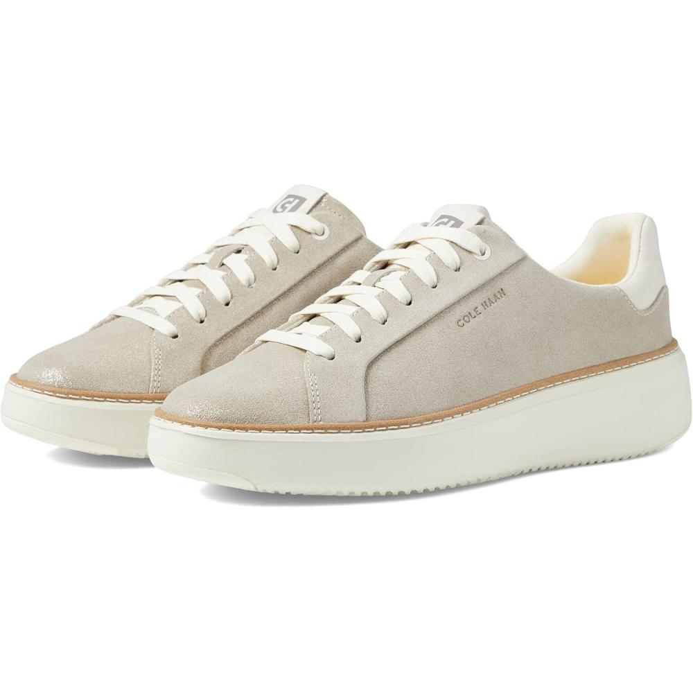 image:imageCole Haan Womens Grandpro Topspin SneakersDove Metallic Suede