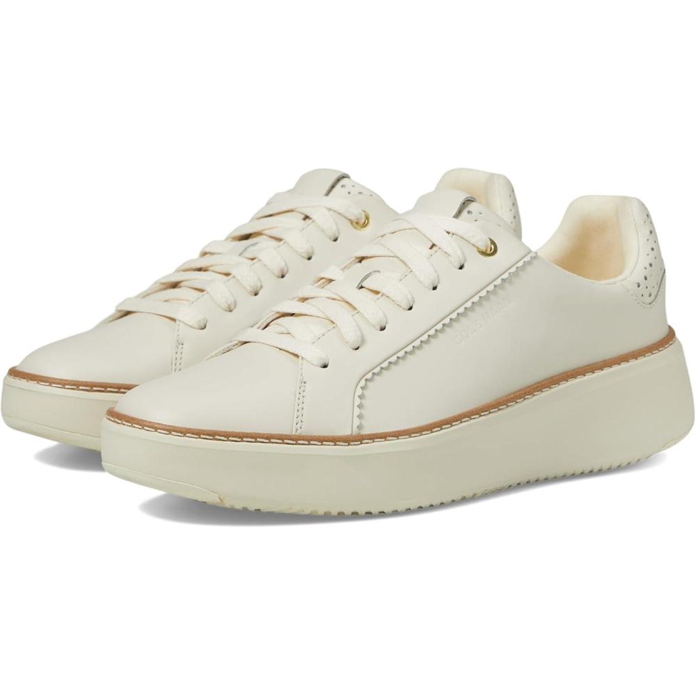 image:imageCole Haan Womens Grandpro Topspin SneakersIvory Perf Scallop
