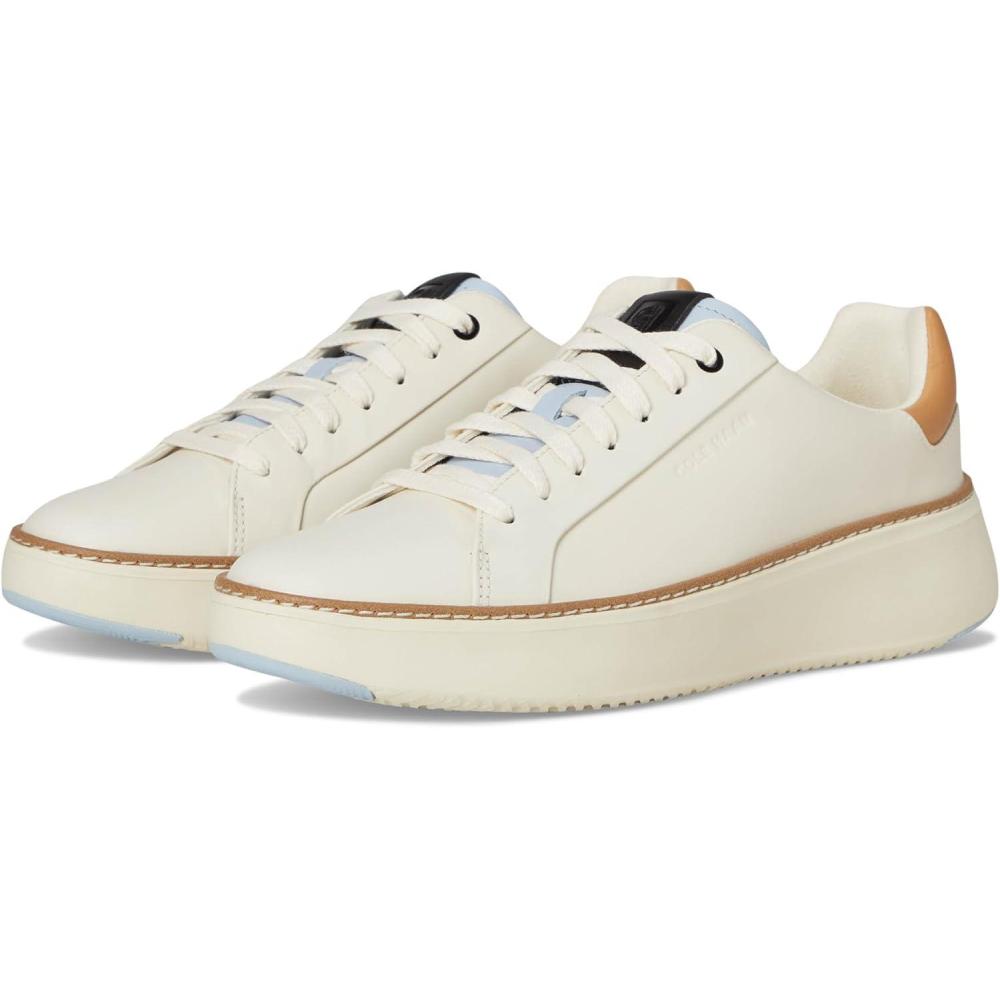 image:imageCole Haan Womens Grandpro Topspin SneakersIvoryBiscuitBlue