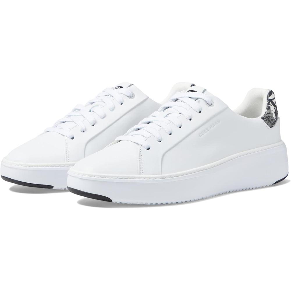 image:imageCole Haan Womens Grandpro Topspin SneakersOptical White Black White Tropical Print