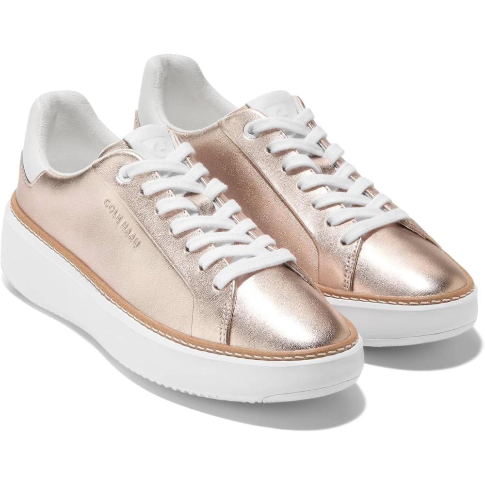 image:imageCole Haan Womens Grandpro Topspin SneakersRose Gold Metallic
