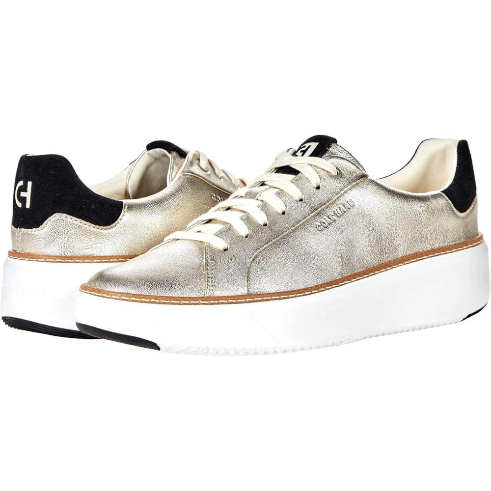 image:imageCole Haan Womens Grandpro Topspin SneakersSoft GoldBlack